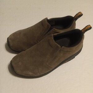 Merrell Men's Leather Slip On Jungle Mocs Size 9.5W Gunsmoke J63787W